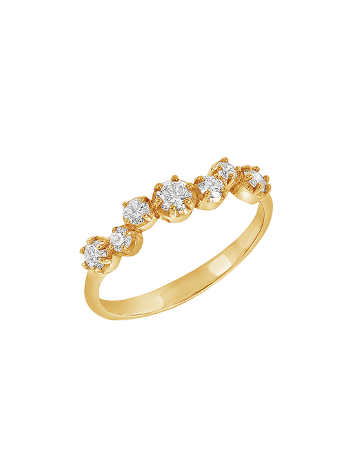 18k gold & diamond stargazer ring - 0.46ct photo