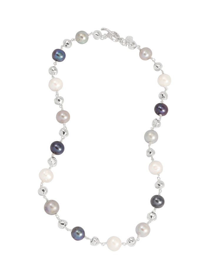 Nugget & mixed freshwater pearl necklace