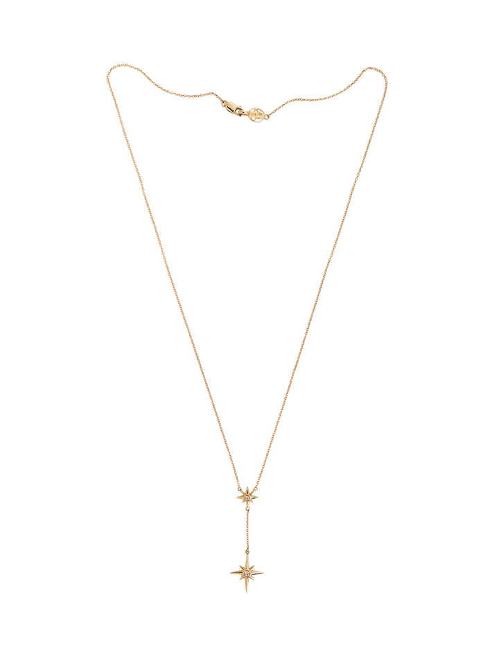 14k gold & diamond north star double pendant by Dower & Hall Finematter