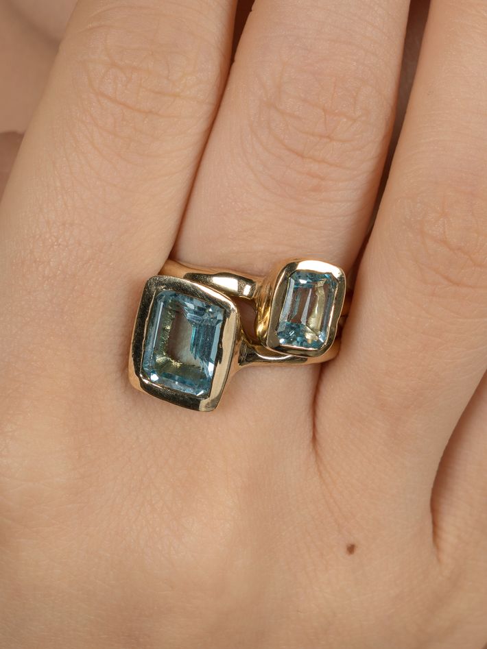 Lauren ring light blue topaz