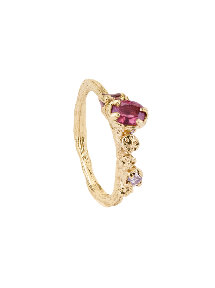 Lotus berry cluster ring