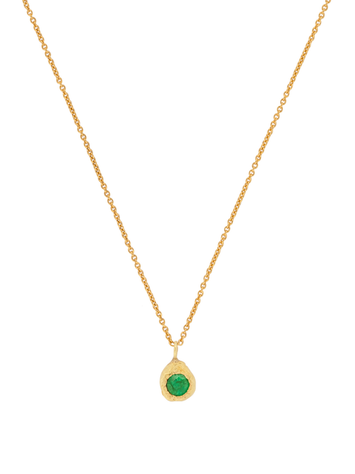 Evie 0.20ct emerald necklace photo