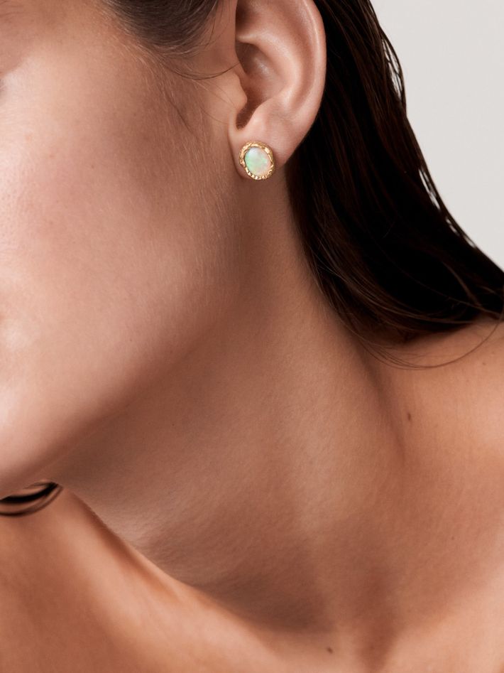 Abyss large opal earrings