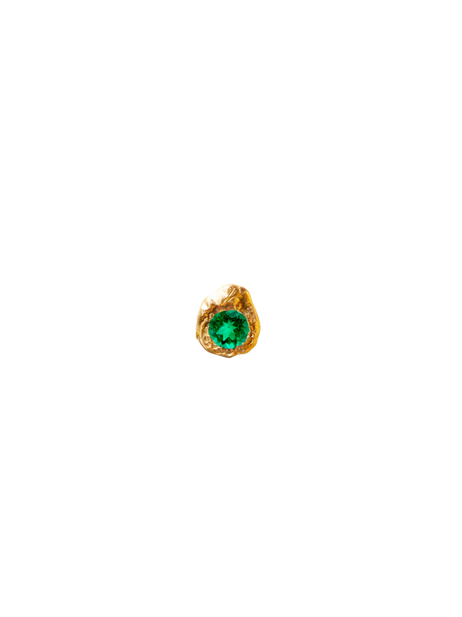 Evie 0.20ct emerald stud photo