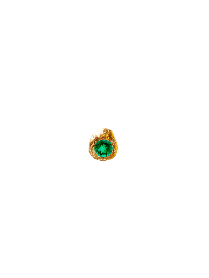 Evie 0.20ct emerald stud