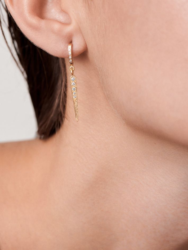 Roxy diamond stick earring