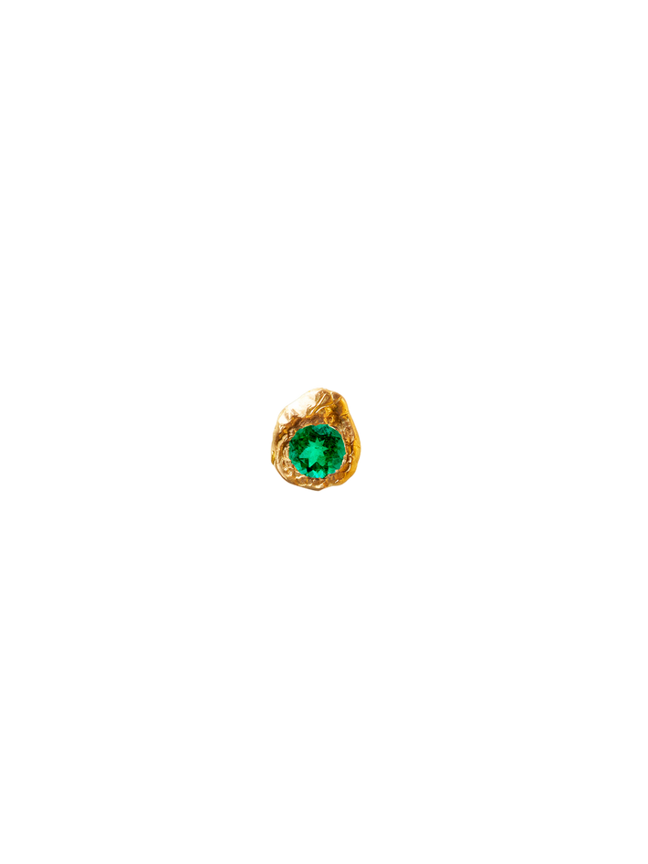 Evie 0.35ct emerald stud