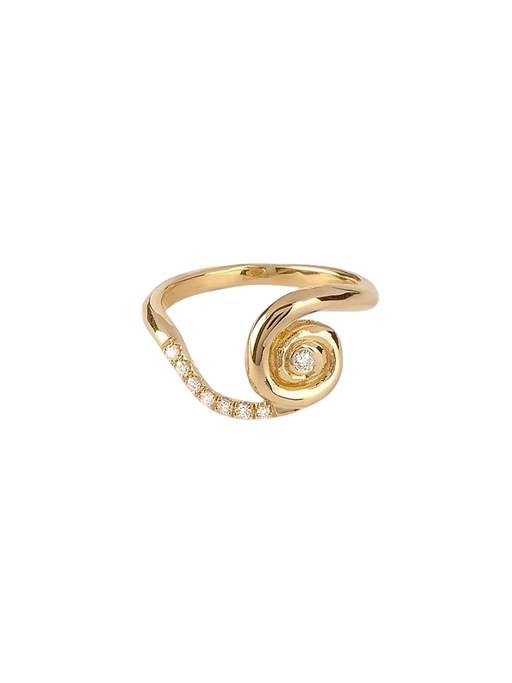 The Erechtheion Ring in 18kt gold and 8 diamonds photo