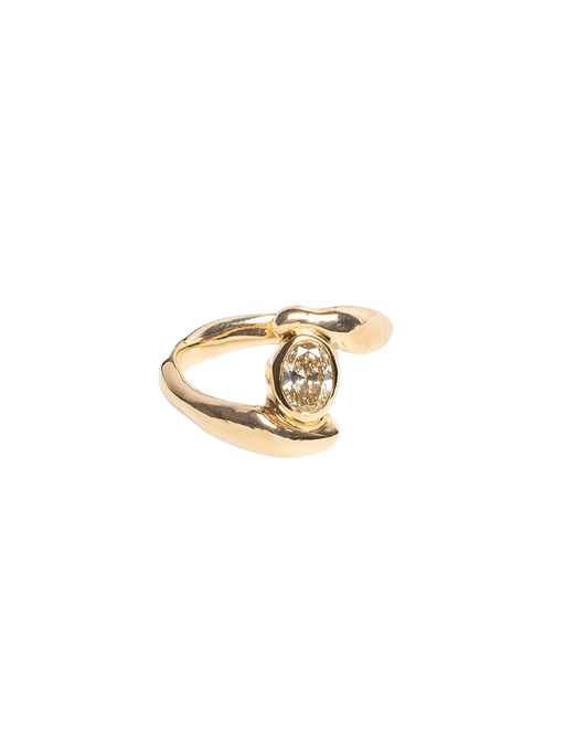 The Nemertes Ring With A Champagne Diamond photo