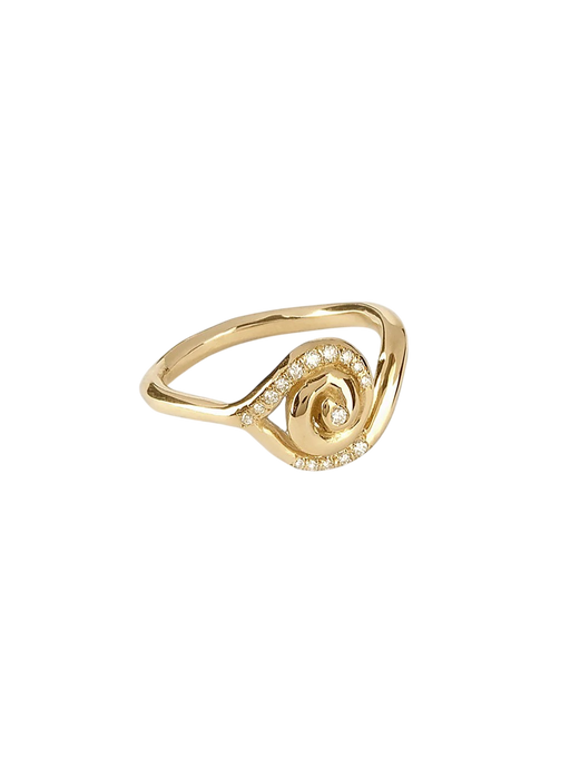 The Illissus Ring 18kt yellow gold & diamonds photo