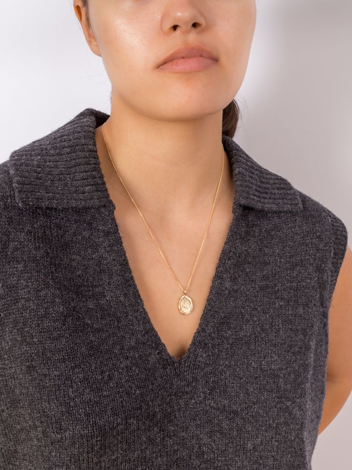 The Gold Goddess Women's Diamond Lock Necklace