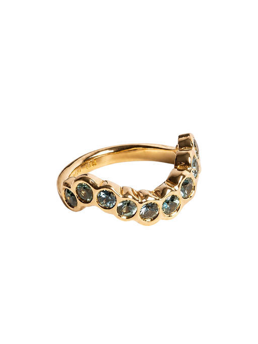 The Blue Sapphire Wave Ring photo
