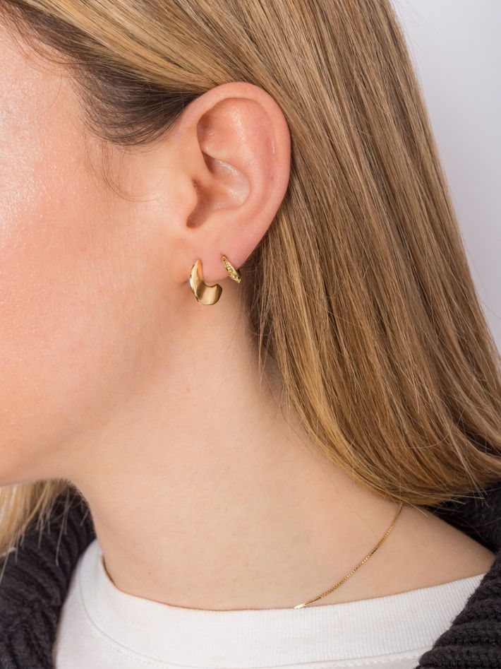 Eos spike hoop earrings