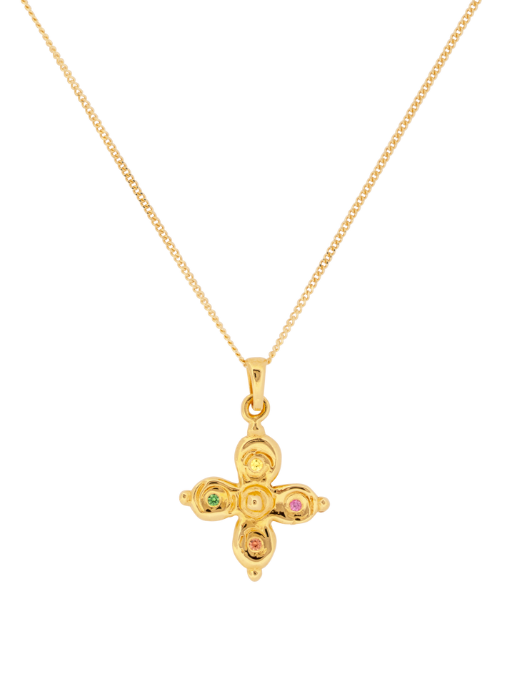 Byzantine cross necklace