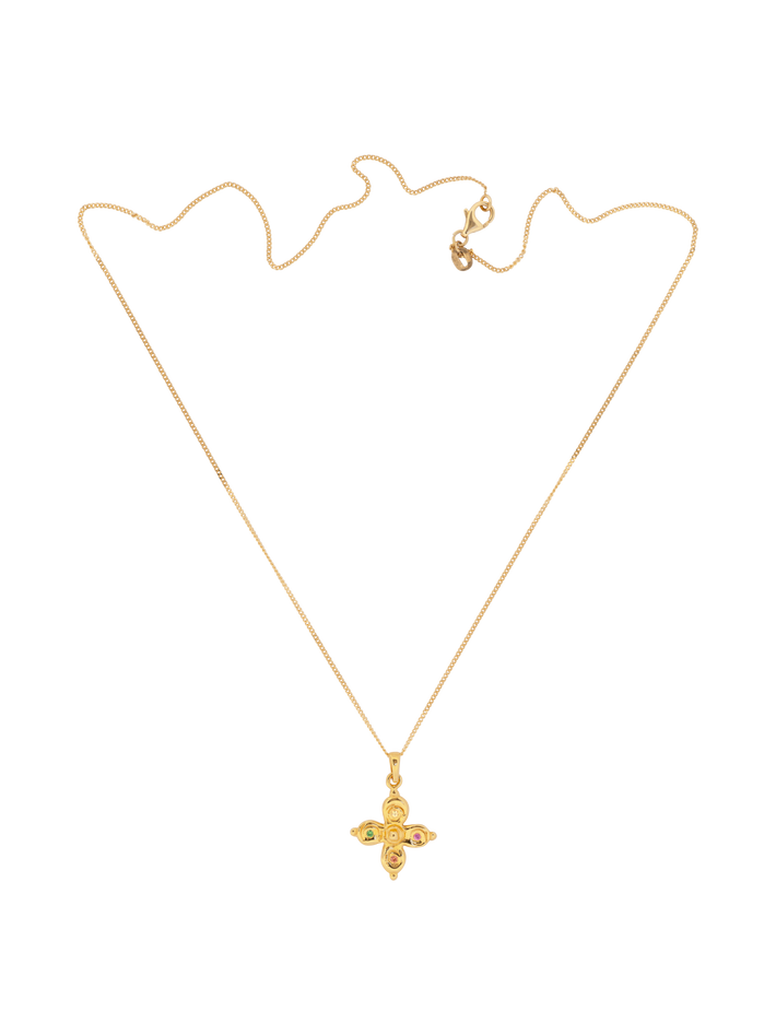 Byzantine cross necklace