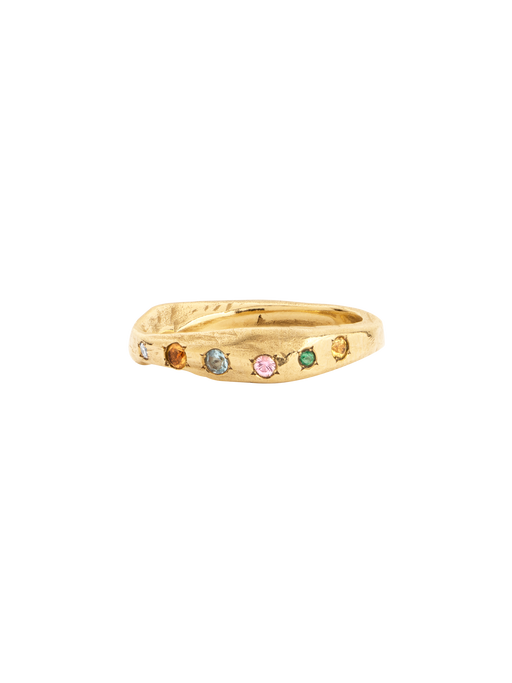 18K Pastel wave ring photo