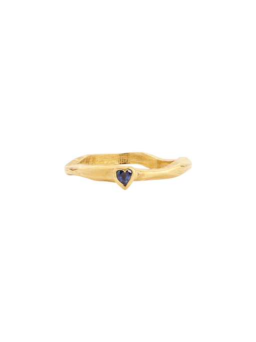 18K Mini heart solitaire photo