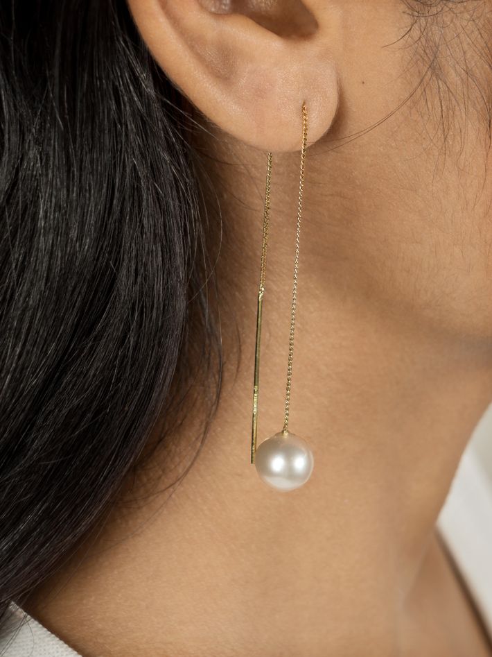 Hannah earrings- round pearls