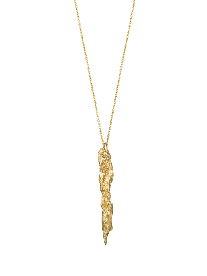 Shard gold pendant necklace V