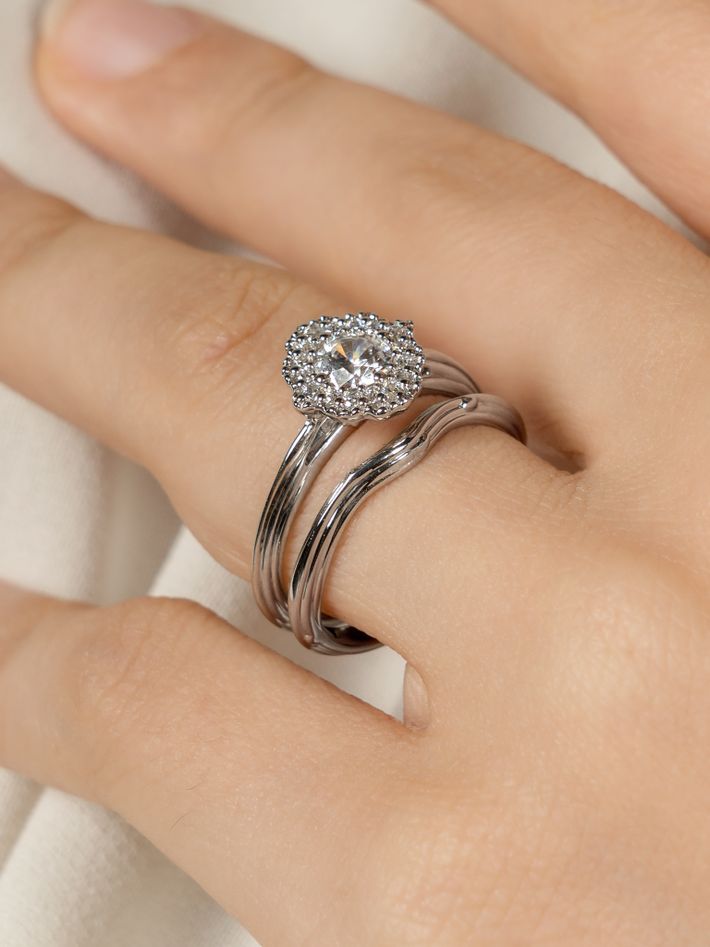 Enchanted rose engagement on sale ring