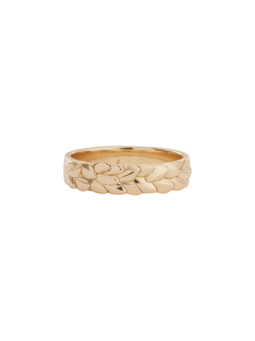 Forest ring 5mm 18ct yellow gold photo
