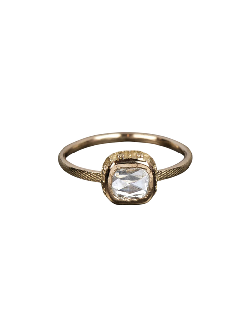 Syracuse ring rosecut diamond 0.32ct yellow gold photo