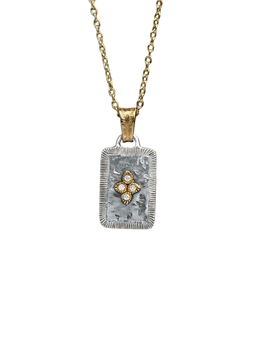 Solis lux rectangle pendant MM star diamonds photo