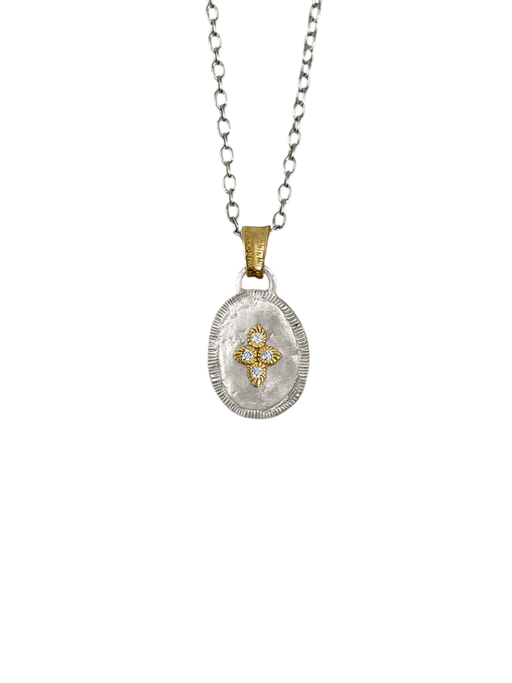 Solis Lux Oval Mini Star Diamond Pendant photo