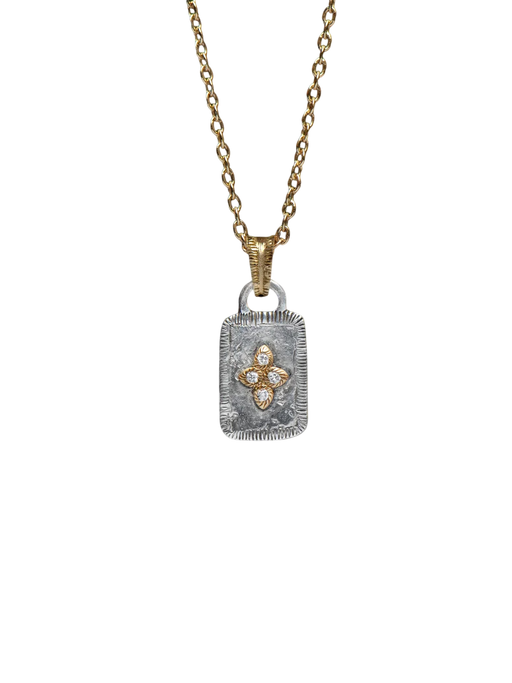Solis Lux Rectangle Small Model Star Diamond Pendant photo