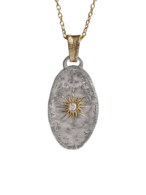Solis Lux Oval XS Sun Diamond Pendant photo