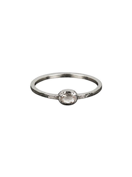 Cassie Ring Rosecut Diamond 0.12CTS Platinum photo