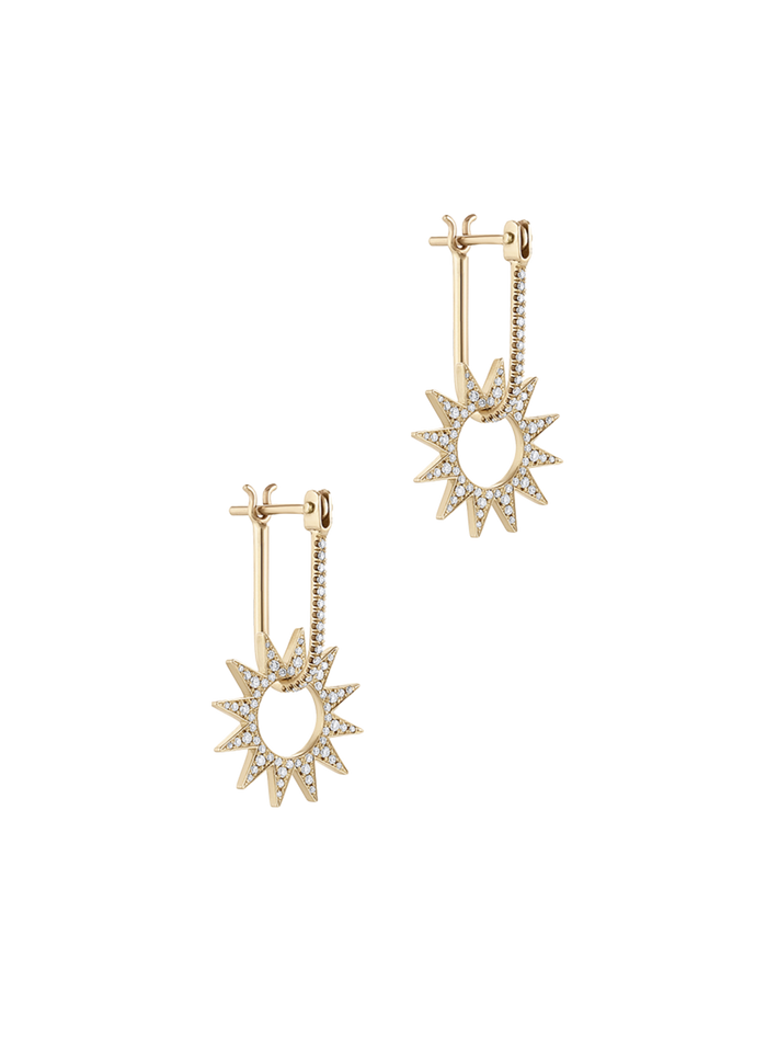 Pavé mini spur earring