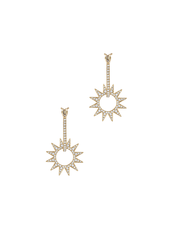 Pavé mini spur earring