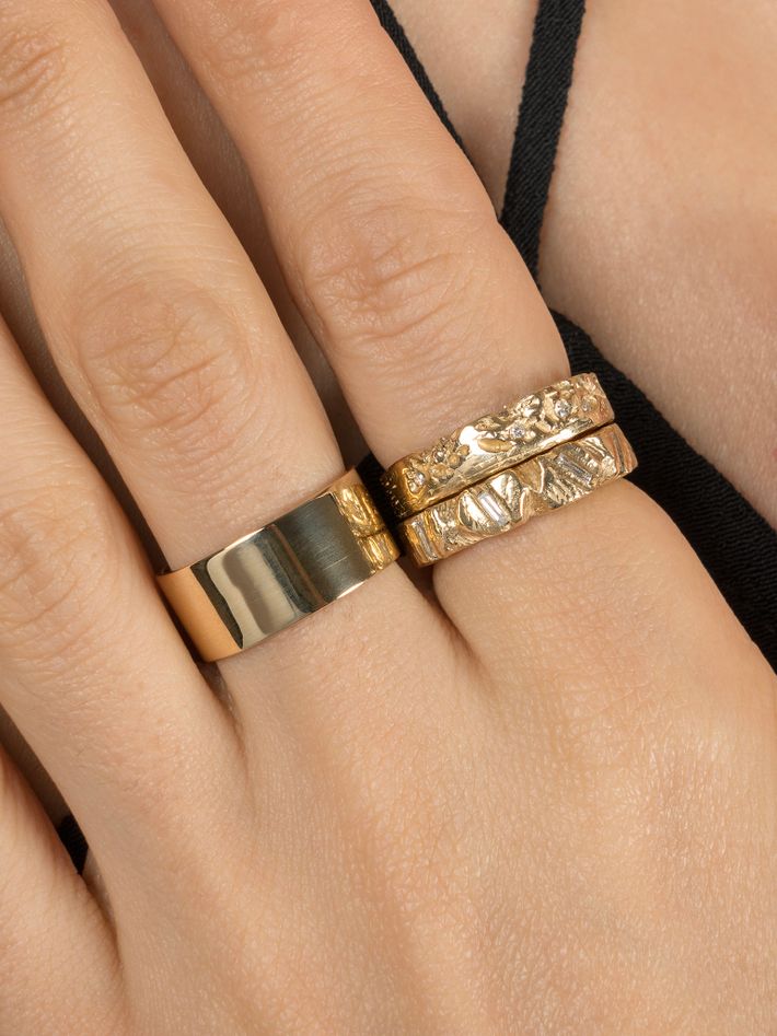 Nugget diamond ring