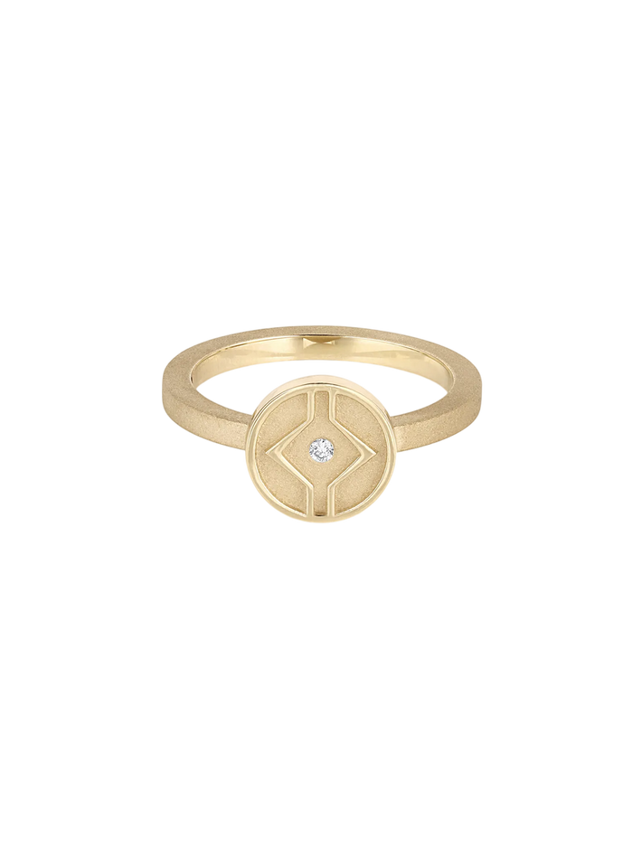 Choice ring with white diamond