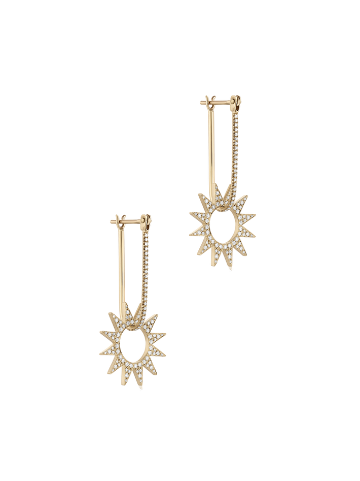 Pavé spur earring