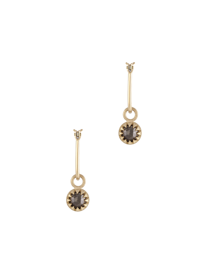 Peristome diamond earring