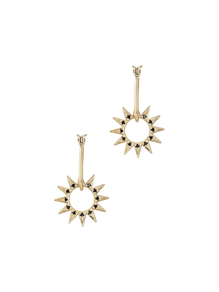 Eclipse pavé mini spur earring