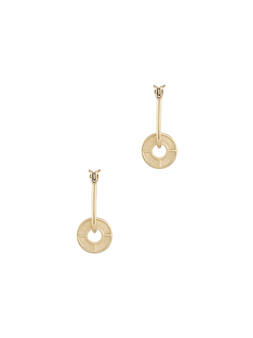 Baby compass earring photo