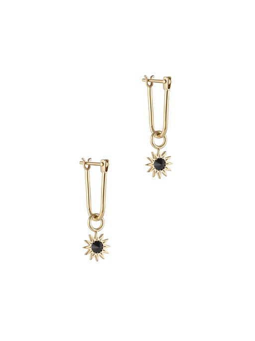 Inverted diamond spur earring photo