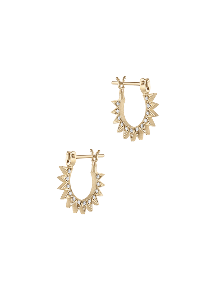 Pavé baby spur hoop