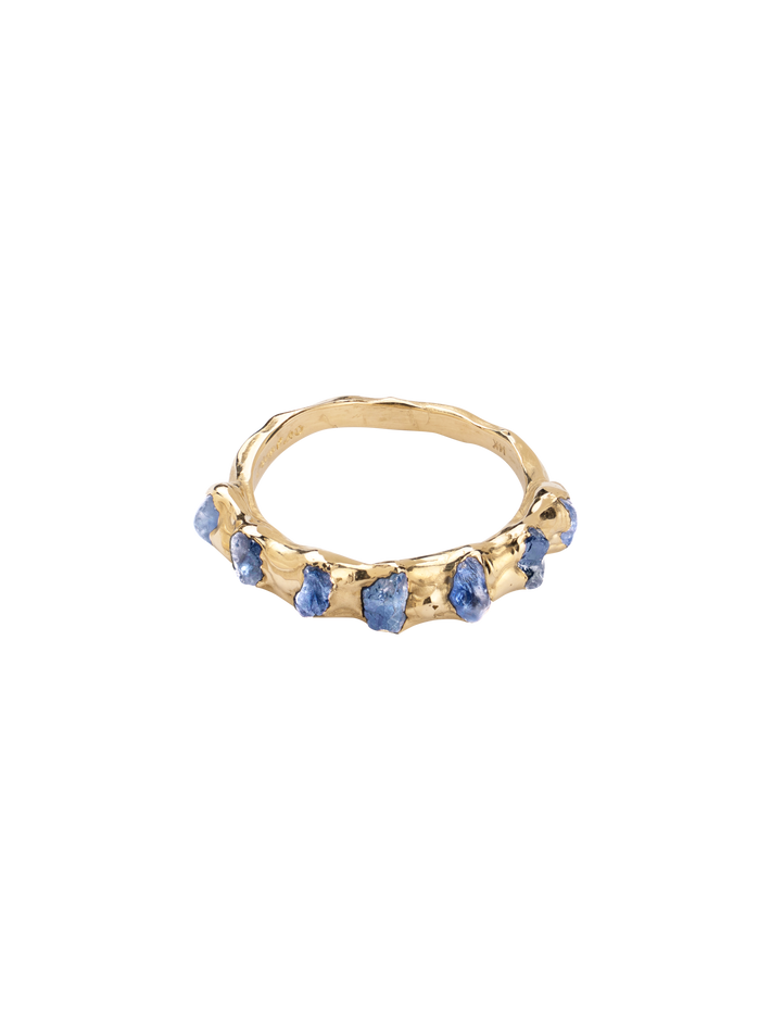 Unity blue sapphire ring