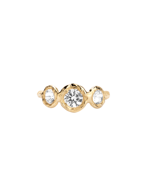 Sunburst trio ring photo