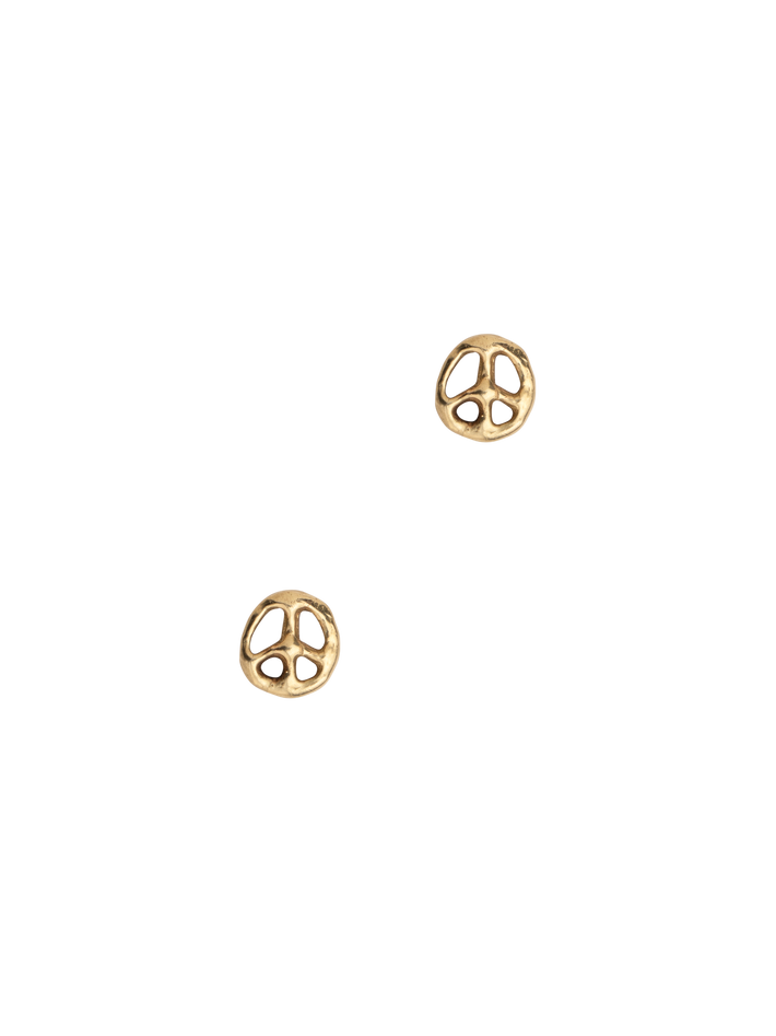 Peace sign studs