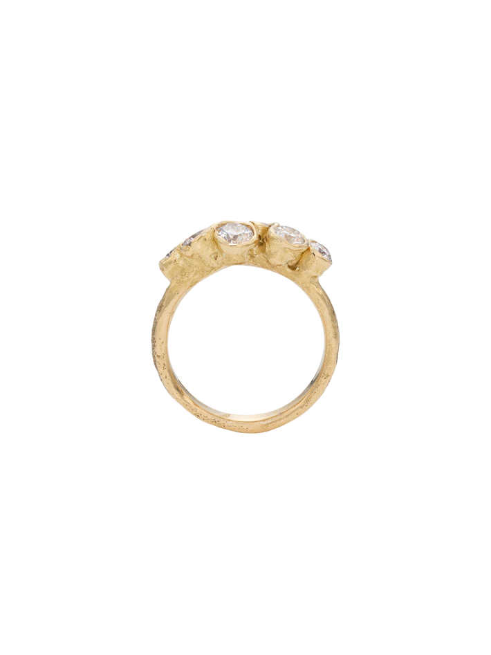 Crest white sea sorrel ring