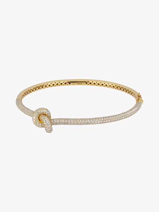Absolutely knot full pavé diamond bracelet photo