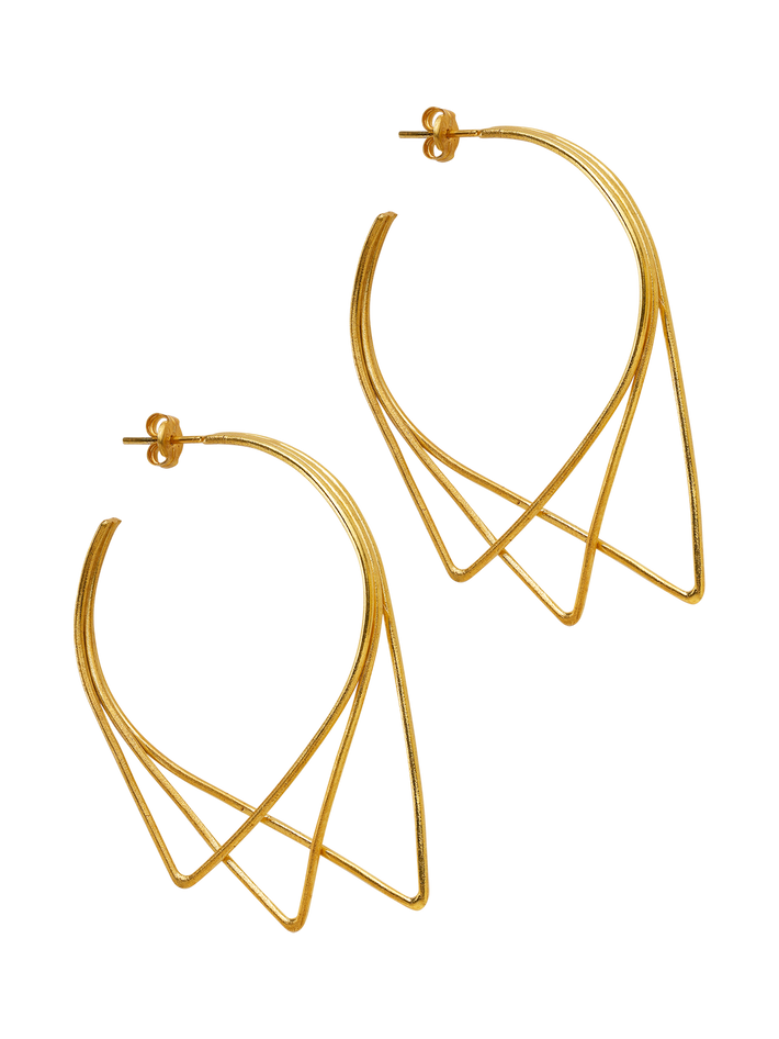 Urbs earrings big gold