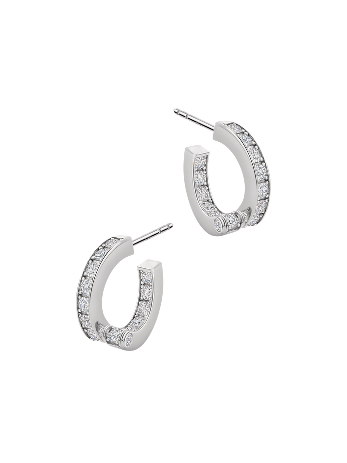 Large coil pavé hoops