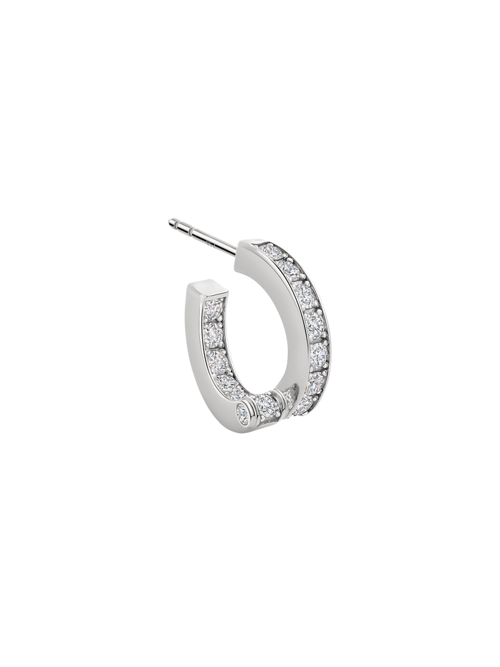 Large coil pavé hoops