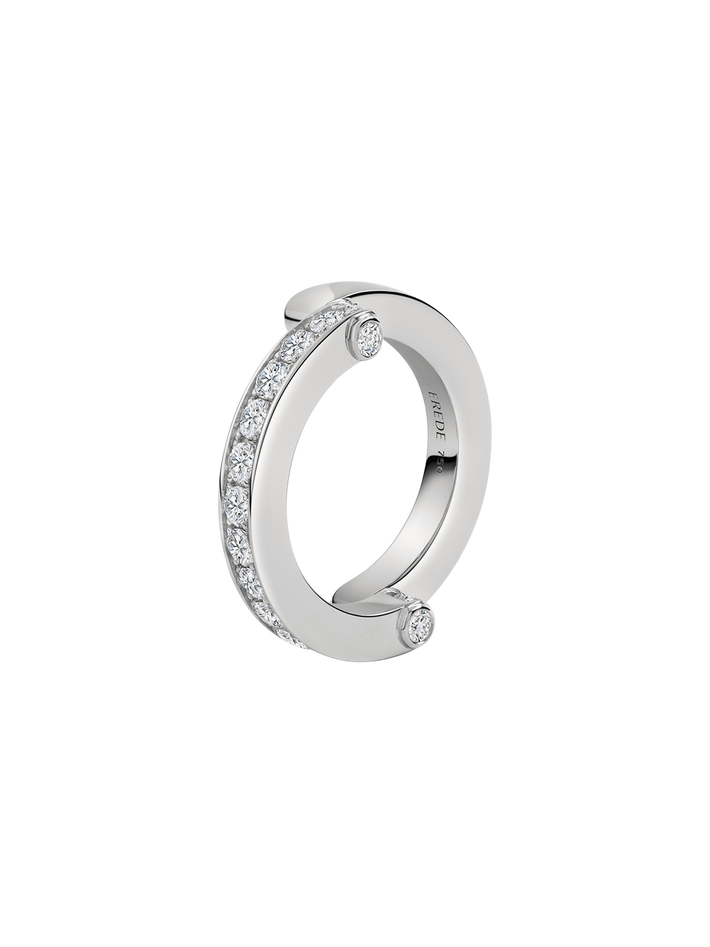 Hinged pavé ring